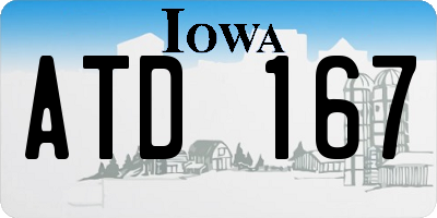 IA license plate ATD167