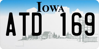 IA license plate ATD169