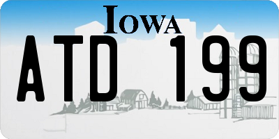 IA license plate ATD199