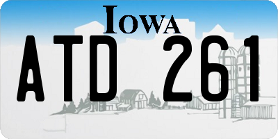 IA license plate ATD261
