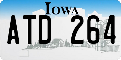 IA license plate ATD264