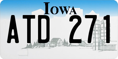 IA license plate ATD271