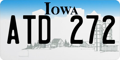 IA license plate ATD272