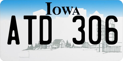 IA license plate ATD306
