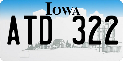 IA license plate ATD322