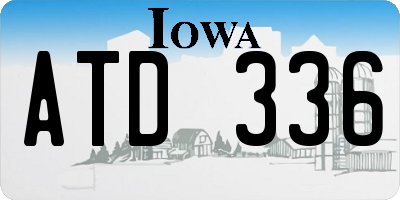 IA license plate ATD336
