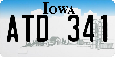 IA license plate ATD341