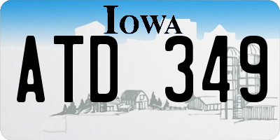 IA license plate ATD349