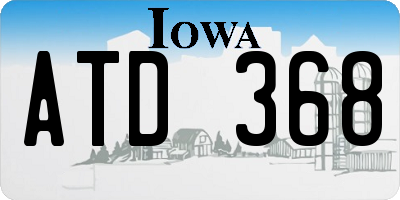 IA license plate ATD368