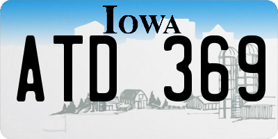 IA license plate ATD369