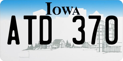 IA license plate ATD370