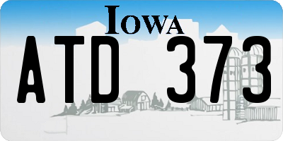 IA license plate ATD373