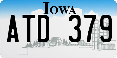 IA license plate ATD379