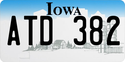 IA license plate ATD382