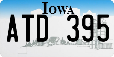 IA license plate ATD395