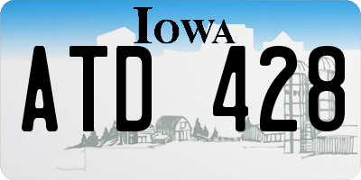 IA license plate ATD428