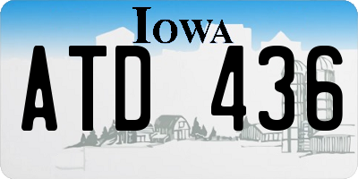 IA license plate ATD436