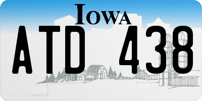 IA license plate ATD438