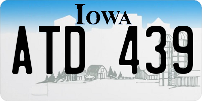 IA license plate ATD439