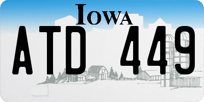 IA license plate ATD449