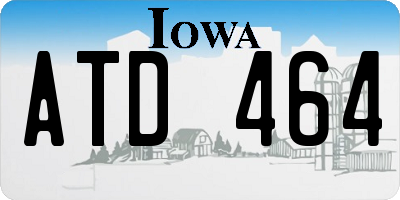 IA license plate ATD464