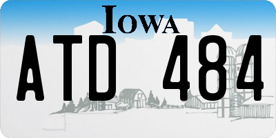 IA license plate ATD484