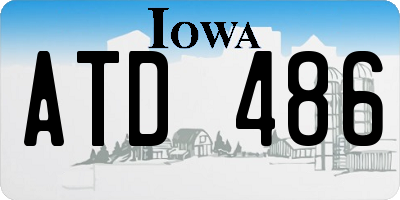 IA license plate ATD486
