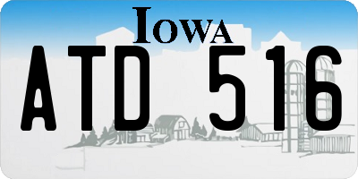 IA license plate ATD516