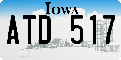 IA license plate ATD517