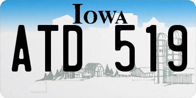 IA license plate ATD519
