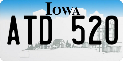IA license plate ATD520