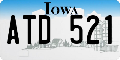IA license plate ATD521