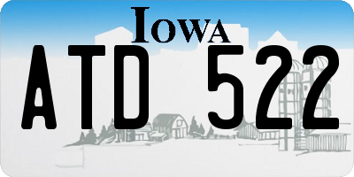 IA license plate ATD522
