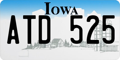 IA license plate ATD525