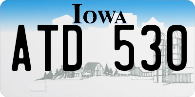 IA license plate ATD530