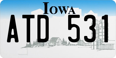 IA license plate ATD531