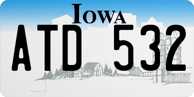 IA license plate ATD532