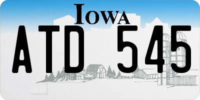 IA license plate ATD545