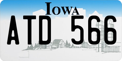 IA license plate ATD566