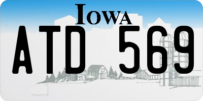IA license plate ATD569