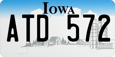 IA license plate ATD572
