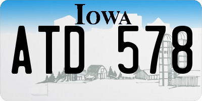 IA license plate ATD578