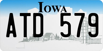 IA license plate ATD579