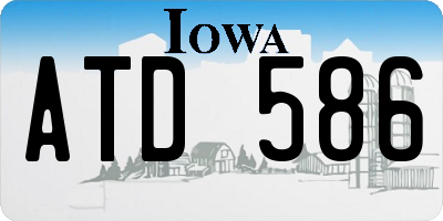 IA license plate ATD586