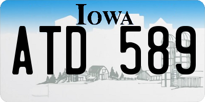 IA license plate ATD589
