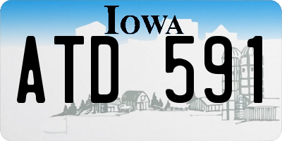 IA license plate ATD591