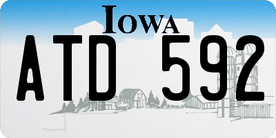 IA license plate ATD592