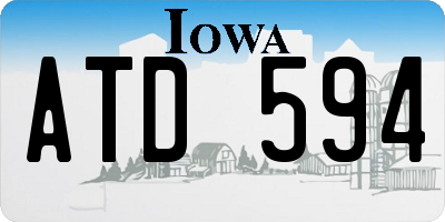 IA license plate ATD594