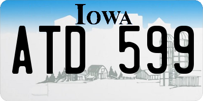 IA license plate ATD599
