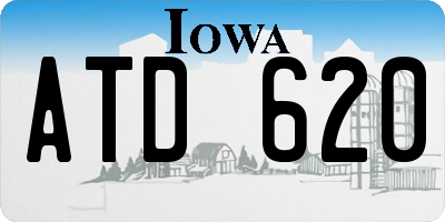 IA license plate ATD620